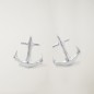 Boucles d'oreilles, Argent, Anchor Logo