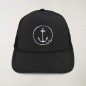 Cap "Viento" Nero - The Anchor Logo con ricamo