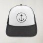 Gorra "Viento" Negro y Blanca  - The Anchor Logo con bordado