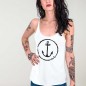 The Anchor Logo Tank Top-Frau Weib