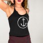 The Anchor logo  Tirantes Mujer - Negro