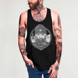 Men Tank Top Black Dark Captain