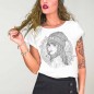 Women T-shirt White The Women Captain