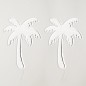 Earrings Silver Palm