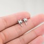 Earrings Silver Palm