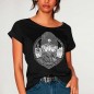 Camiseta de Mujer Negra Dark Captain