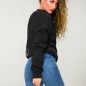 Sweatshirt Damen Schwarz Dark Captain