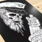 Ilustración " The Drunk Skull Sailor BK "