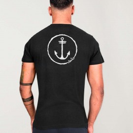 Camiseta de Hombre Negra Viento Team