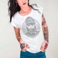 T-shirt Femme Blanc Real Captain Remastered