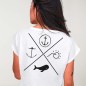 Women T-shirt White Crossed Ideals Special Edition