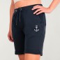 Women Shorts Unisex Style Navy Tropical Heat