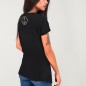 Women T-shirt V-neck Black Oaxaca Soul