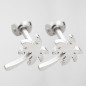 Earrings Silver Palm