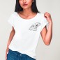 Camiseta de Mujer Blanca Paradise Finn