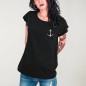 Camiseta de Mujer Negra Real Anchor