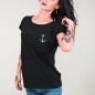 Camiseta de Mujer Negra Real Anchor