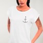 Camiseta de Mujer Blanca Abstract Anchor