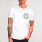 Men T-Shirt White Wave Cercle