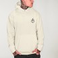 Hoodie Uomo Bianco Sporco Waves Anchor