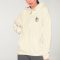 Hoodie Donna Bianco Sporco Waves Anchor