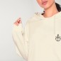 Sudadera de Mujer Blanco Hueso Waves Anchor