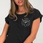 Camiseta de Mujer Negra Good Vibes