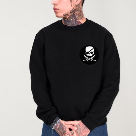 Men Sweatshirt Black Pirate Life