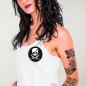 Trägershirts Damen Weiß Pirate Life Cercle