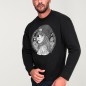 Men Sweatshirt Black Beauty Captain