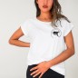 Camiseta de Mujer Blanca Wave Logo