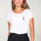 T-shirt Femme Blanc Fish