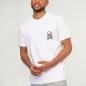 T-shirt Homme Blanc Skull Pirate