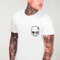 T-shirt Herren Weiß Calavera