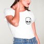 T-shirt Damen Weiß Calavera