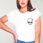 T-shirt Damen Weiß Calavera