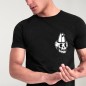 Camiseta de Hombre Negra Surfboard Skull