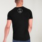 Men T-Shirt Black Surfboard Skull