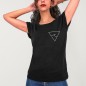 Camiseta de Mujer Negra Neverending Swell