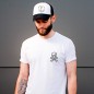 Men T-Shirt White Skull Pirate