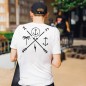 Men T-Shirt White Arrows