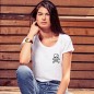 Camiseta de Mujer Blanca Skull Pirate