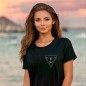 T-shirt Damen Schwarz Trianchor