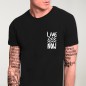 T-shirt Herren Schwarz Live Now