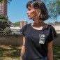 Camiseta de Mujer Negra Live Now