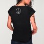 T-shirt Damen Schwarz Live Now