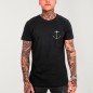 Men T-Shirt Black Pipe Spot