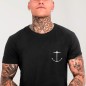 Men T-Shirt Black Pipe Spot