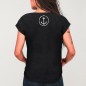 Women T-shirt Black Whale