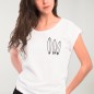 Camiseta de Mujer Blanca Surfing Quiver